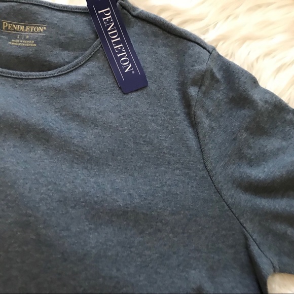 Pendleton Long Sleeve Grey Top. Size S/P. NWT - Picture 2 of 5
